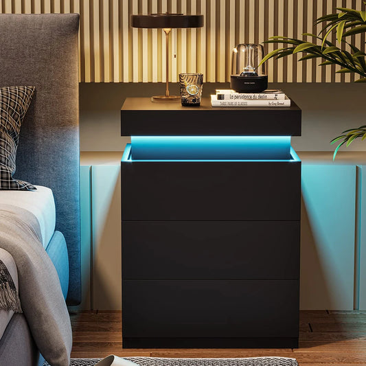 Modern Smart LED Charging Nightstand